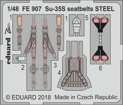 FE907 Су-35С стальные ремни 1/48