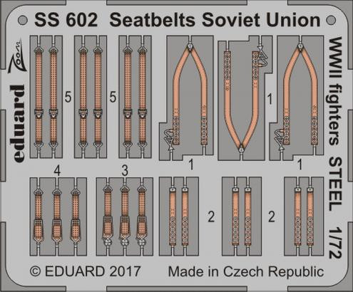 SS602 Стальные ремни для советских истребителей Второй Мировой 1/72