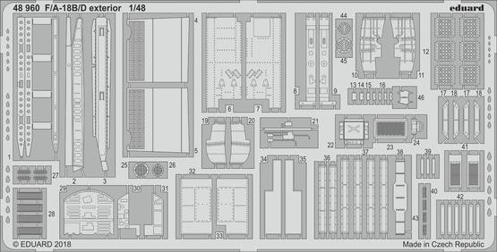 48960 F/ A-18B/ D экстерьер 1/48