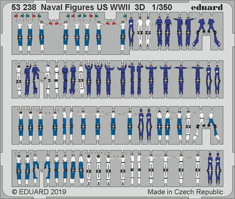 53238 Naval Figures US WWII 3D 1/350