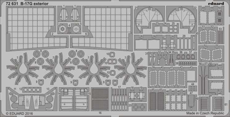 72631 B-17G exterior 1/72