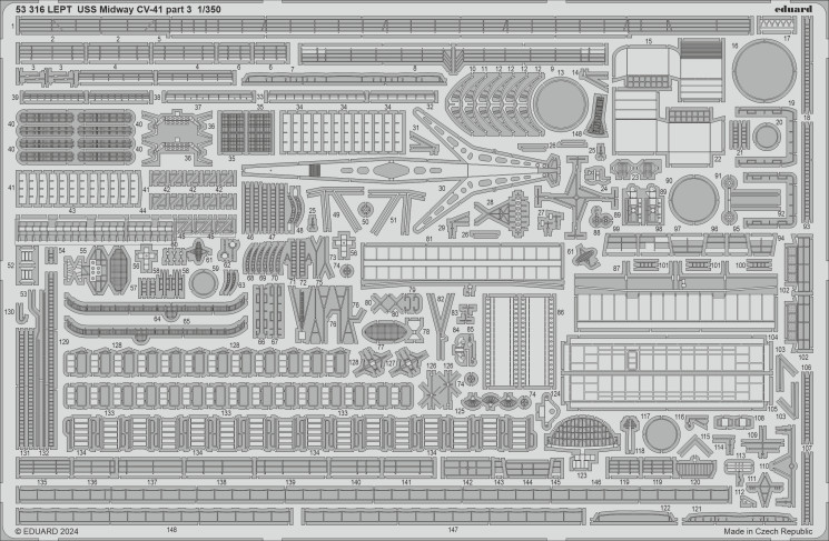 53316 USS Midway CV-41 part 3 1/350
