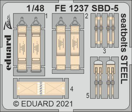 FE1237  SBD-5 привязные ремни STEEL 1/48