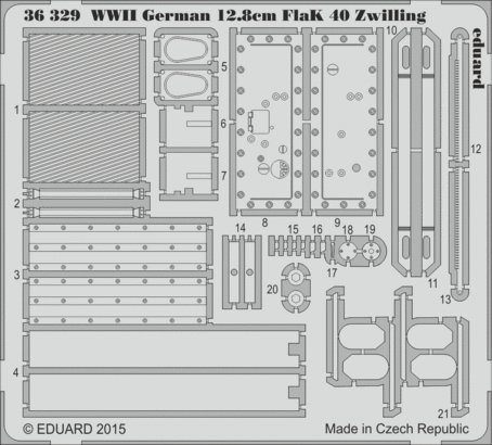 36329 FlaK 12.8cm 40 Zwilling Германия, 2 Мировая Война 1/35