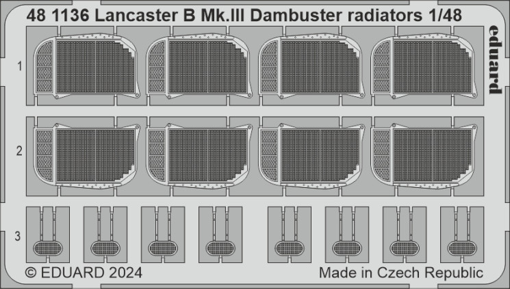 481136 Lancaster B Mk.III Dambuster радіатори 1/48