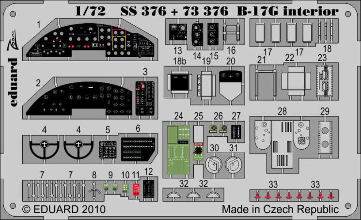 73376 B-17G interior 1/72