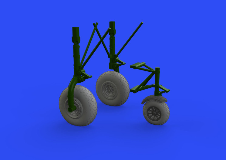 632149 B-24 колёса (9spoke front wheel) 1/32