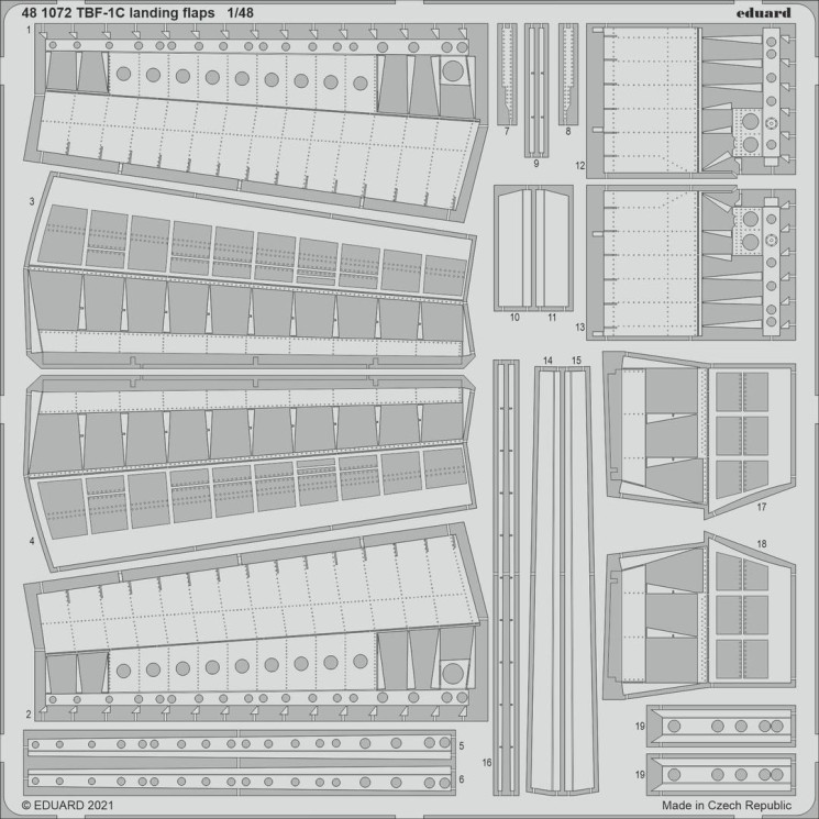 481072  TBF-1C закрылки 1/48