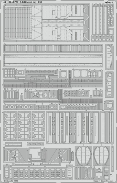 481104 B-24D бомбовий відсік 1/48