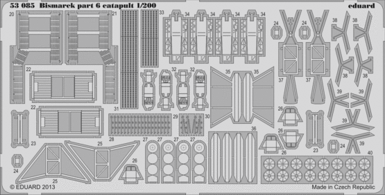53085 Bismarck часть 6 - катапульта 1/200