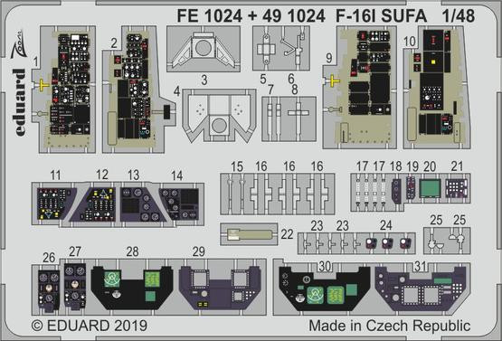 FE1024 F-16I SUFA 1/48