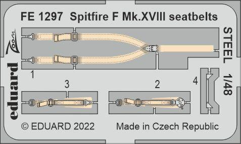 FE1297 Spitfire F Mk.XVIII прив'язні ремені. 1/48