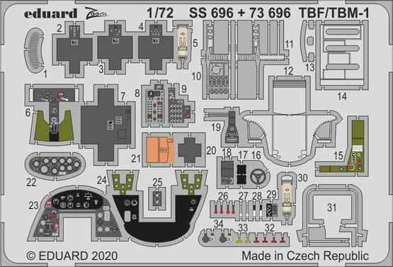SS696 TBF/ TBM-1 Avenger 1/72