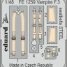 FE1259 Vampire F.3 ремни 1/48